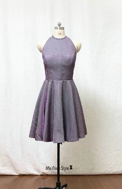 Limited Quantity structured dressstructured dressKnee Length Modest Sparkle Homecoming Dress