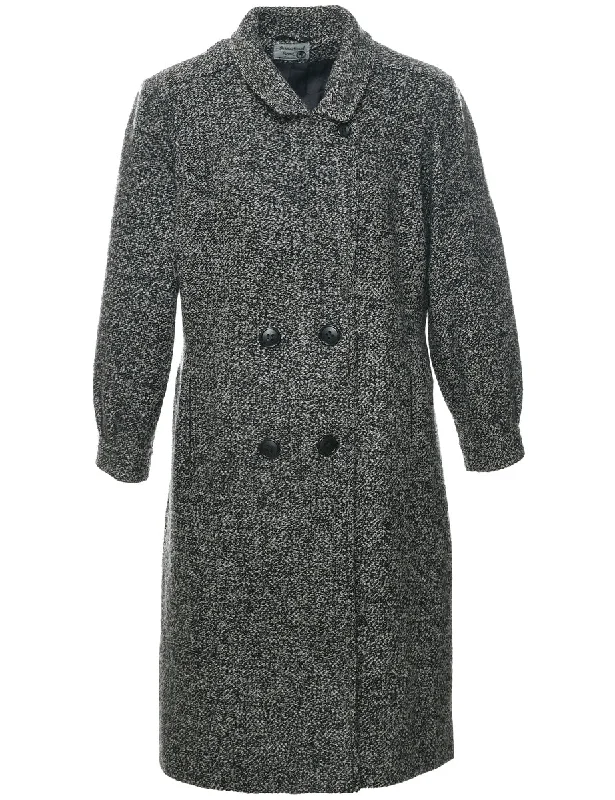 high-fashion coatDouble Breasted Wool Coat - L