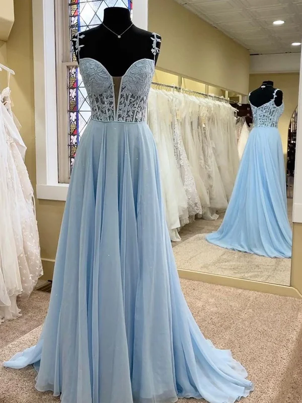 Discount Days comfy maxi dresscomfy maxi dressElegant Blue/Purple V Neck Lace Chiffon Long Prom Dresses with High Slit, Blue/Purple Lace Formal Graduation Evening Dresses SP2304