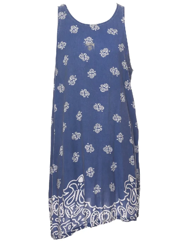 Special Promotion outdoor coatPaisley Print Dress - L