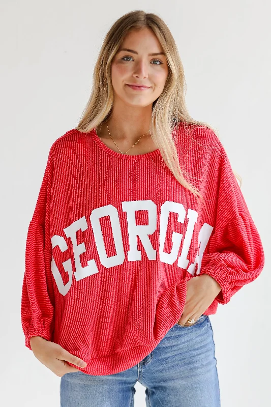 Seasonal Clearance urban workout sweatshirtGeorgia Corded Pullover