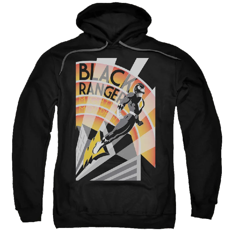 Weekend Deal warm hoodieMighty Morphin Power Rangers Black Ranger Deco - Pullover Hoodie