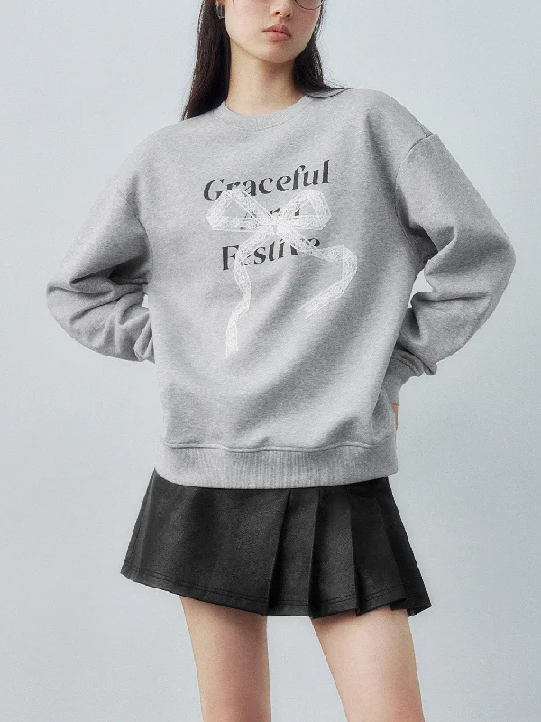 Midnight Sale Crew Neck Loose Sweatshirts