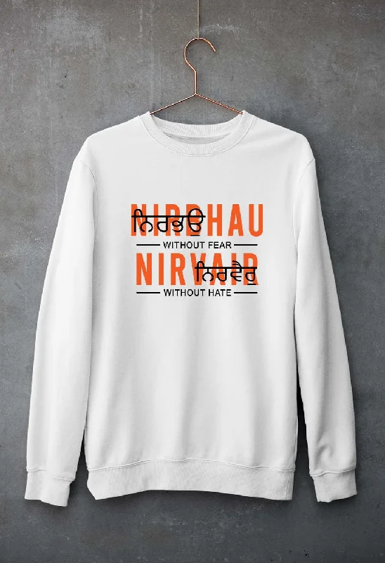 oversized sports sweatshirtNirbhau Nirvair Unisex Sweatshirt for Men/Women