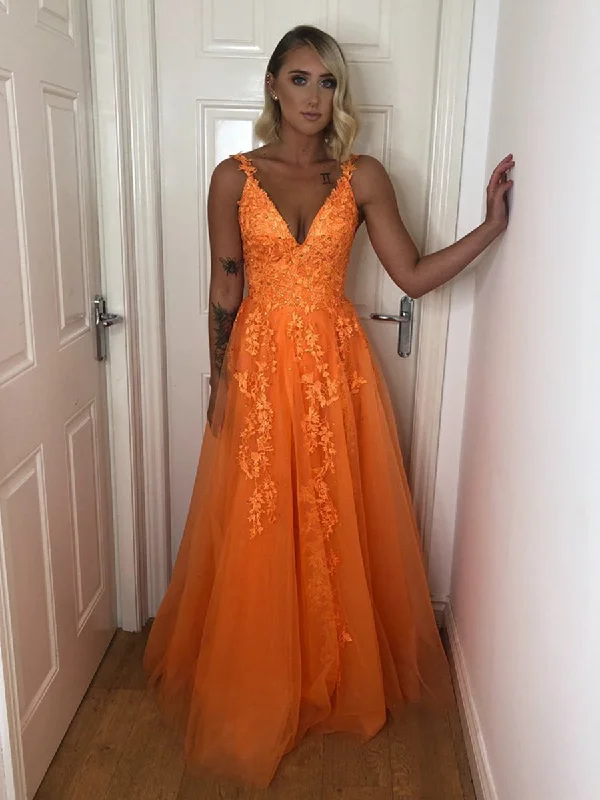 Great Bargains chic wrap dresschic wrap dressA Line V Neck Backless Lace Yellow Prom Dresses, V Neck Lace Formal Dresses, Yellow Lace Evening Dresses