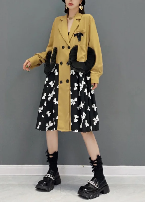 Final Clearance lace-up dresslace-up dressNovelty Khaki V Neck Patchwork Print Button Shirts Dress Spring Final Clearance lace-up dresslace-up dressNovelty Khaki V Neck Patchwork Print Button Shirts Dress Spring
