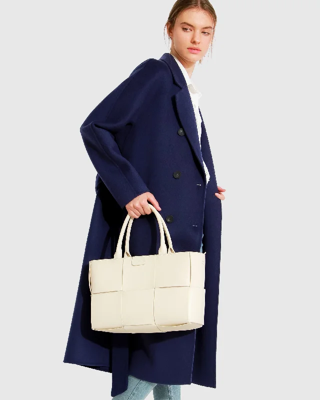 Deal Dash street style coatBoss Girl Double-Breasted Lined Wool Coat - Midnight Blue