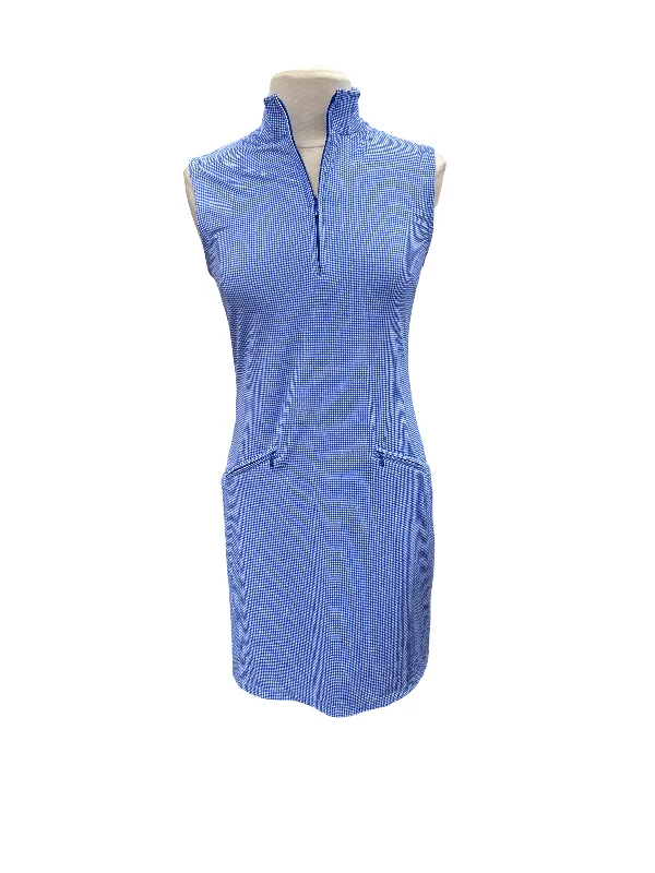 Weekend Deal pleated dresspleated dressIBKUL Sleeveless Cobalt Blue Gingham Check Dress- Small Weekend Deal pleated dresspleated dressIBKUL Sleeveless Cobalt Blue Gingham Check Dress- Small