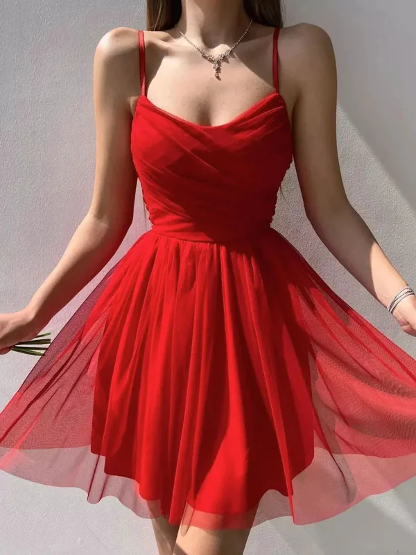 Special Buy sleek dresssleek dressCharming Red Short Prom Homecoming Dresses, Short Red Formal Graduation Evening Dresses SP2422