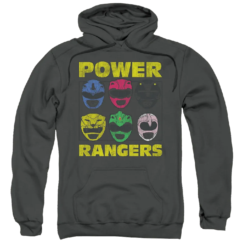 Incredible Offers performance hooded sweatshirtMighty Morphin Power Rangers Ranger Heads - Pullover Hoodie