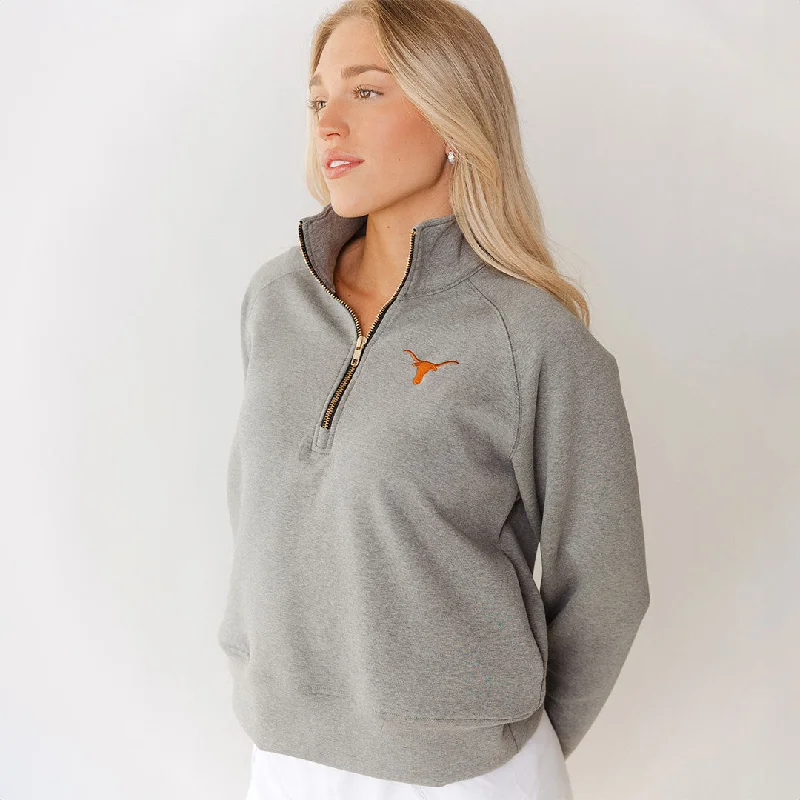 Special Discount Texas Oxford Zip-Up, Heather Grey