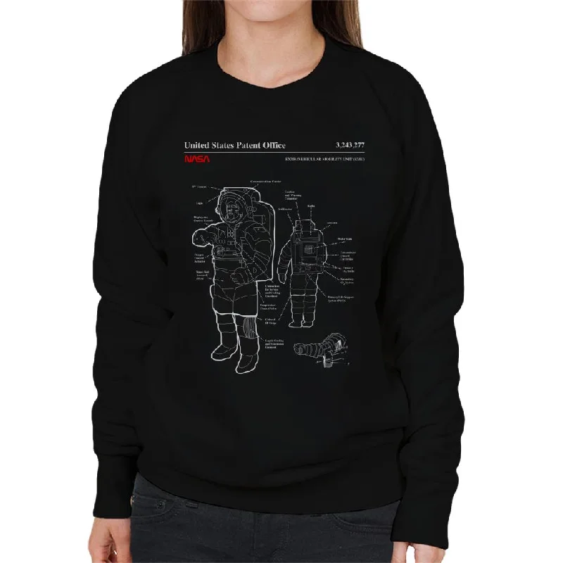 Sale Event minimalistic workout hoodieNASA EMU Spacesuit Blueprint Women's Sweatshirt Sale Event minimalistic workout hoodieNASA EMU Spacesuit Blueprint Women's Sweatshirt