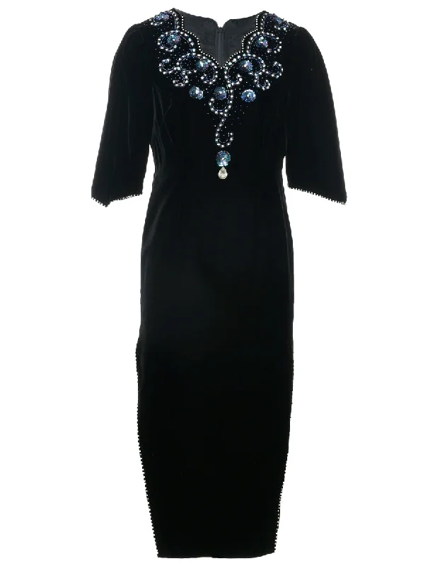 Closeout wool coatVelvet Evening Dress - M