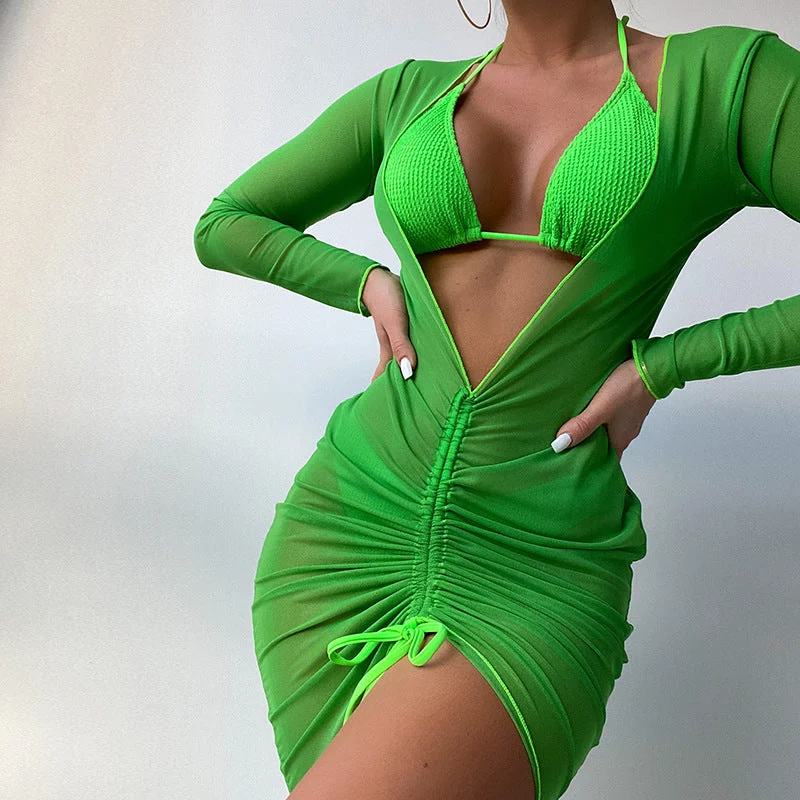 Today’s Deal Split Swimsuit Three Piece Set