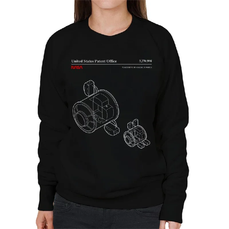 Act Now workout-ready hoodieNASA Placement Of 4 Racks Node 1 Blueprint Women's Sweatshirt Act Now workout-ready hoodieNASA Placement Of 4 Racks Node 1 Blueprint Women's Sweatshirt