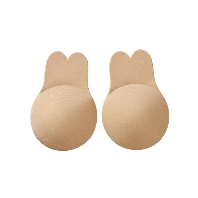 Can't Miss tiered dresstiered dressBunny Ear Lift Bra Strapless Bra Seamless silicone invisible bra with bunny silicone invisible breast tape  691853832859