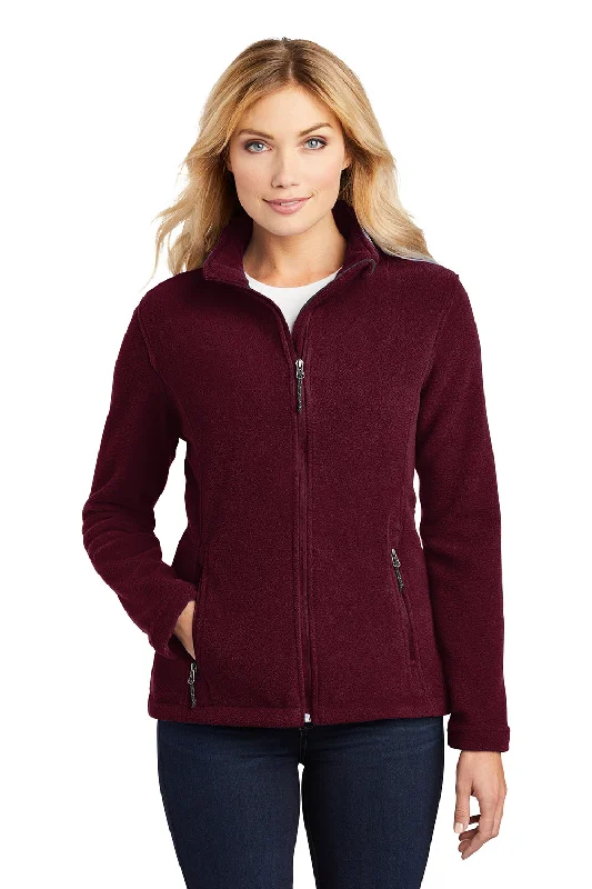 soft coatPort Authority Womens Full Zip Fleece Jacket - Maroon