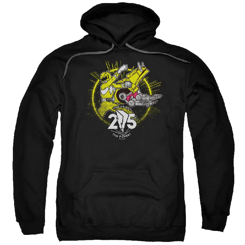 Massive Deals warm hooded jacketMighty Morphin Power Rangers Yellow 25 - Pullover Hoodie