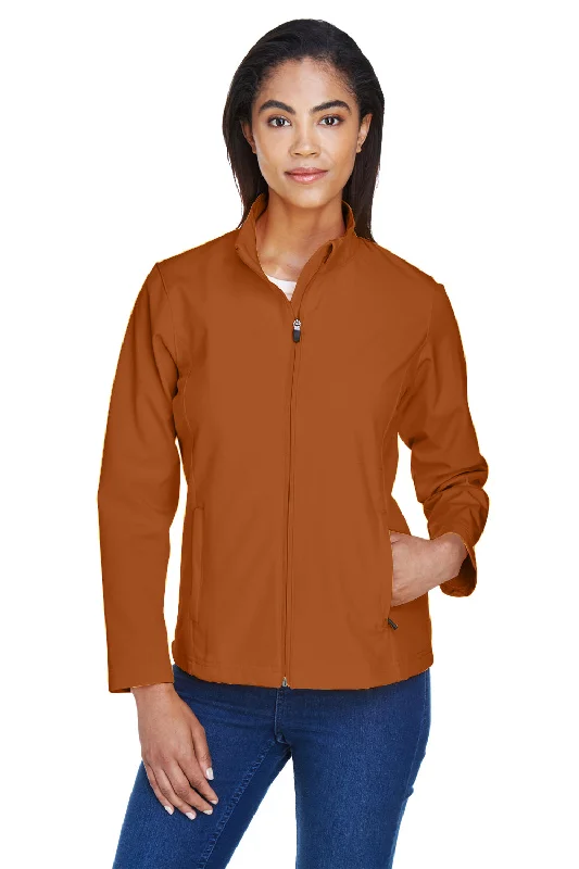 Mega Sale classic zip-up coatTeam 365 Womens Leader Windproof & Waterproof Full Zip Jacket - Burnt Orange