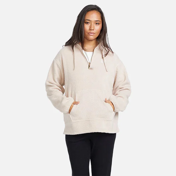 Great Bargains Volcom Pheelin Phresh Mock Neck Fleece - Mushroom