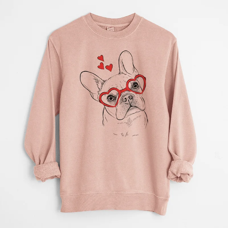 Instant Discount relaxed fit sports hoodieValentine Loki the French Bulldog - Unisex Pigment Dyed Crew Sweatshirt Instant Discount relaxed fit sports hoodieValentine Loki the French Bulldog - Unisex Pigment Dyed Crew Sweatshirt