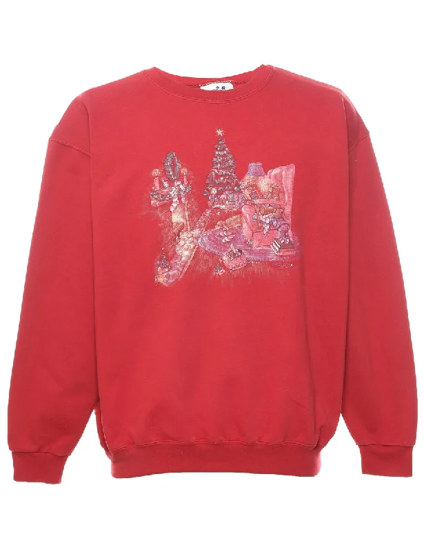 Today Only fitted coatFestive Season Christmas Sweatshirt - L