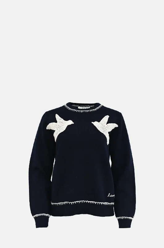 Discount Deals urban activewear hoodieSally Crochet Sweater Navy