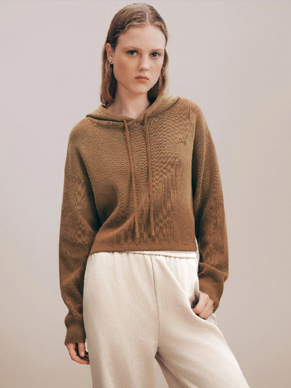 Take Advantage Gradient Hooded Knitted T-Shirt