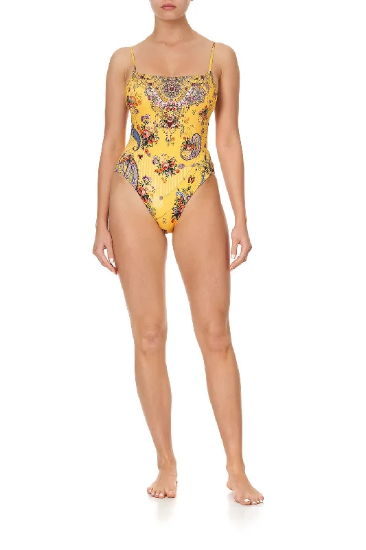 Savings Bonanza STRAIGHT NECK HIGH LEG ONE PIECE OWN MUSE