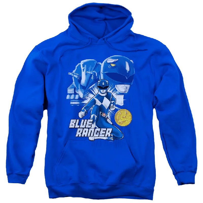 Stock Clearance slim fit hoodieMighty Morphin Power Rangers Blue Ranger - Pullover Hoodie