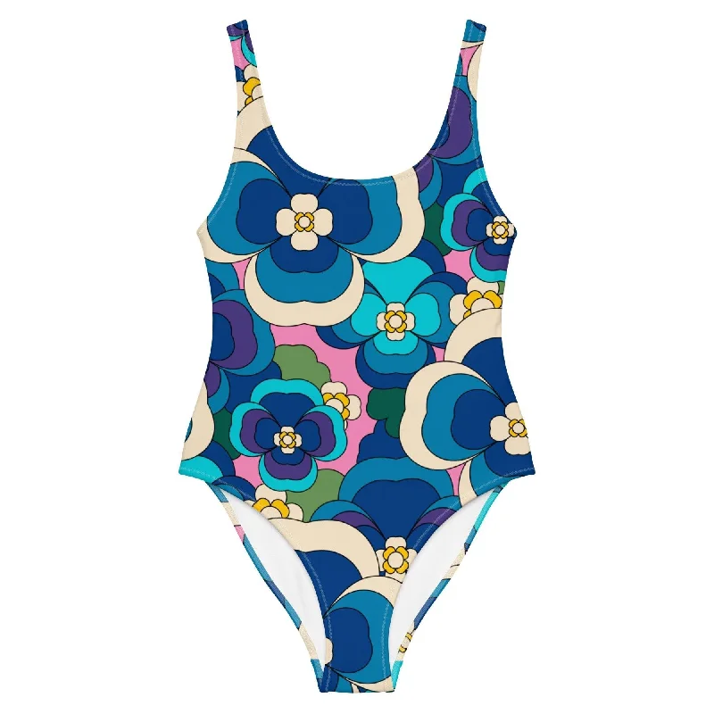 Final Clearance PANSY FANTASY blue pink - One-Piece Swimsuit
