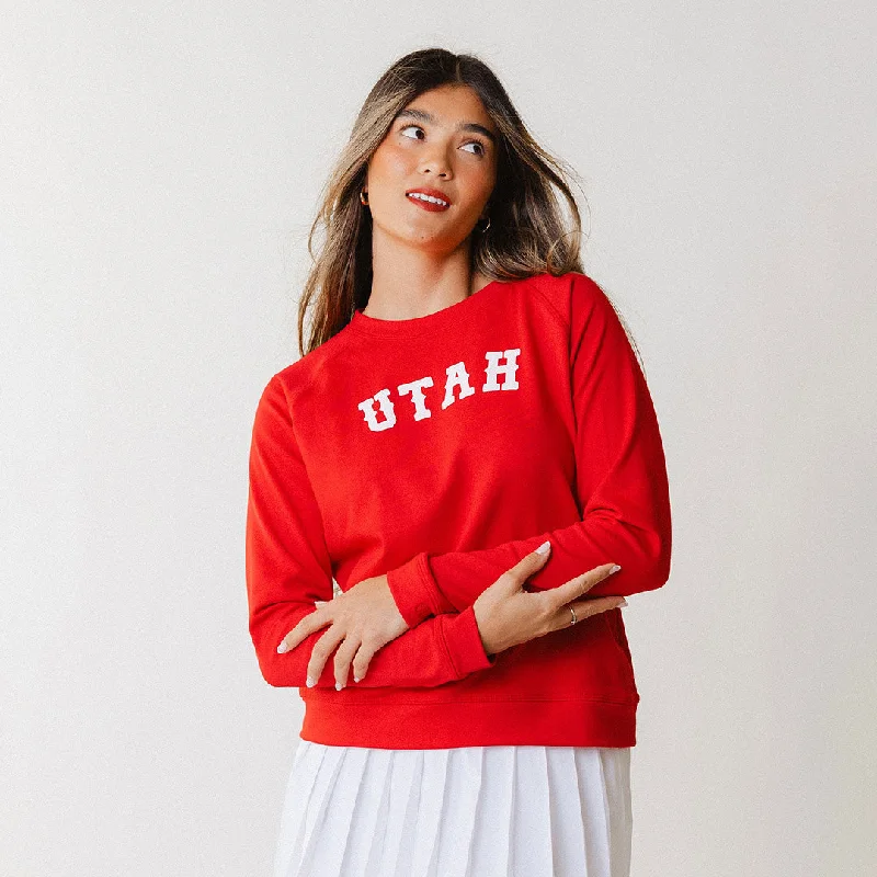 Price Cut Utah Campus Crew, Crimson Western