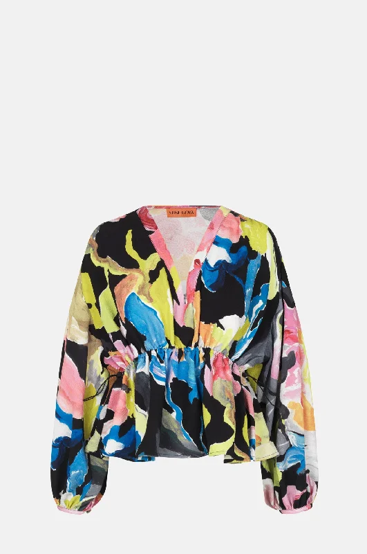 TIME-Limited Offer athletic style hoodieToni Top Artistic Floral