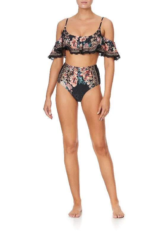 Best Bargains HIGH WAISTED PANT WITH TRIM BELLE OF THE BAROQUE
