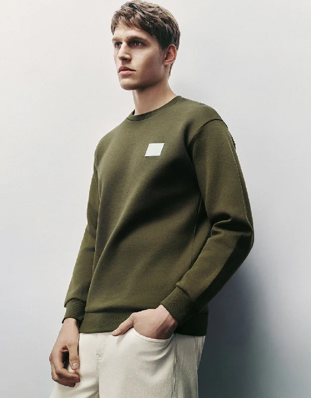 Savings Event Crew Neck Straight Sweatshirt