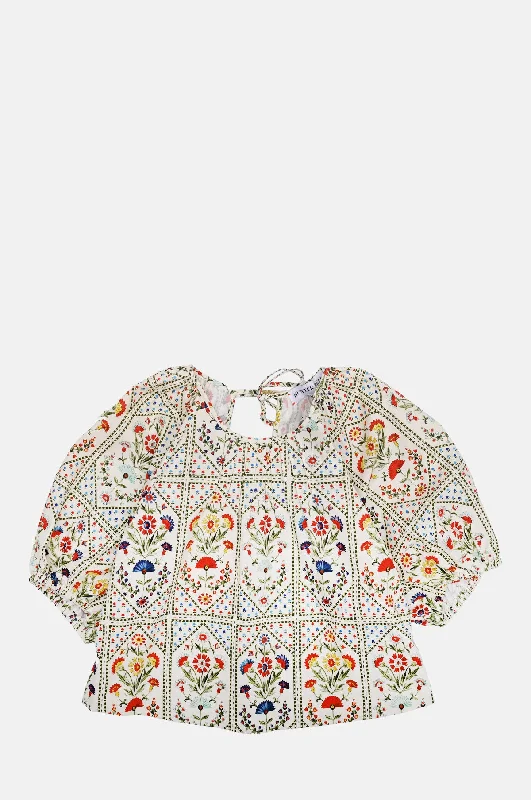 Epic Deals fashion sportswear hoodieClaudia Top Cream Trellis
