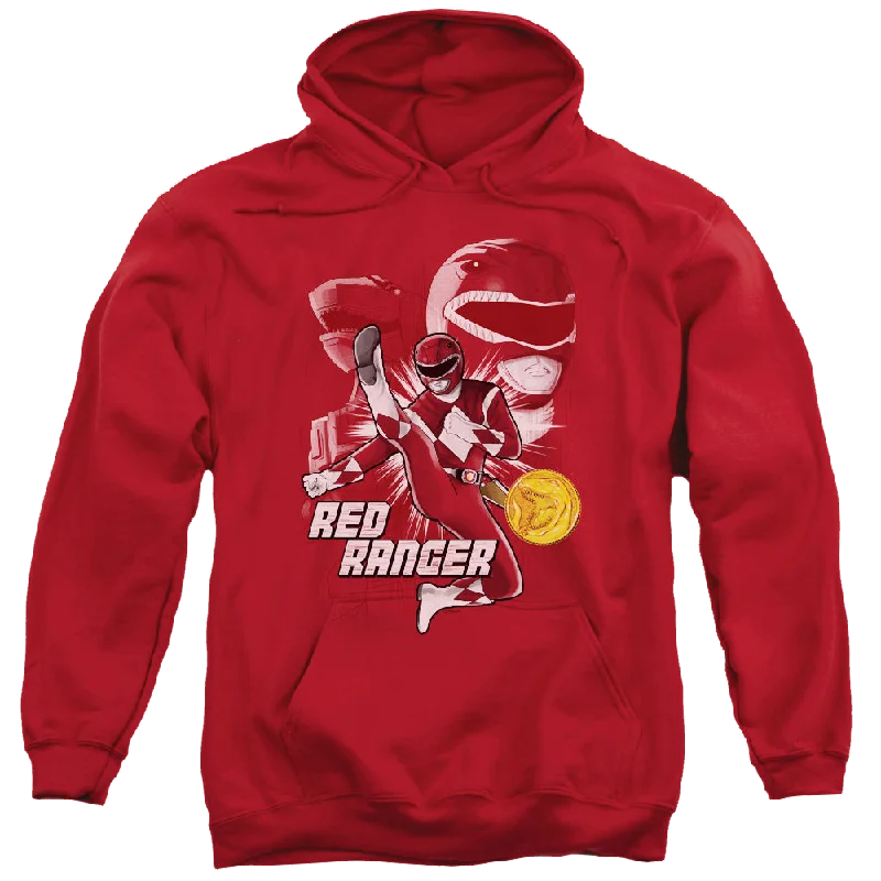 Deal Dash activewear hoodieMighty Morphin Power Rangers Red Ranger - Pullover Hoodie