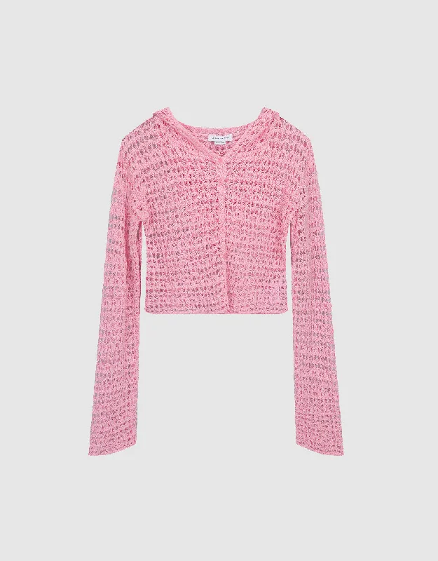 Hurry In Hooded Knitted T-Shirt