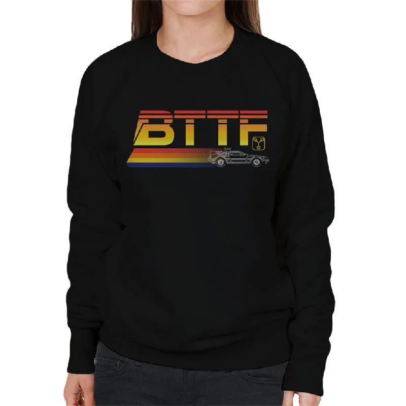 premium athletic sweatshirtBack to the Future Delorean Zooming Women's Sweatshirt