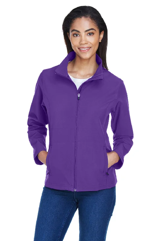 classic zip-up coatTeam 365 Womens Leader Windproof & Waterproof Full Zip Jacket - Purple