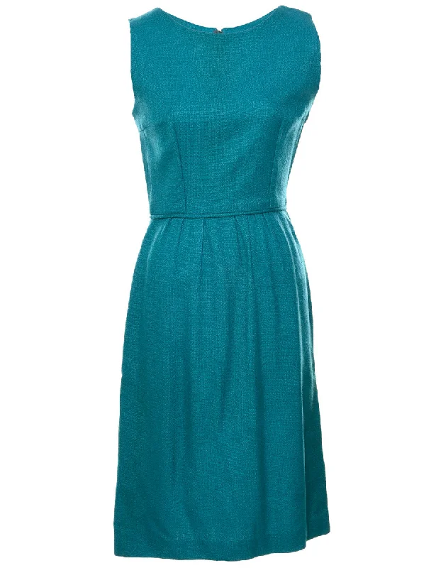 Instant Discount casual trench coatTurquoise Dress - S