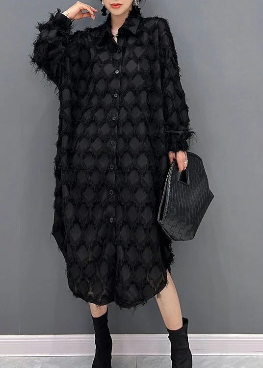 The Best Prices sleek midi dresssleek midi dressBlack Peter Pan Collar Button Maxi Dresses Winter