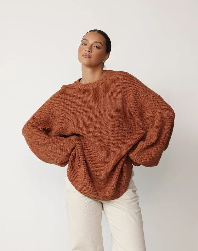 Today’s Deal Cody Oversized Jumper (Cinnamon)