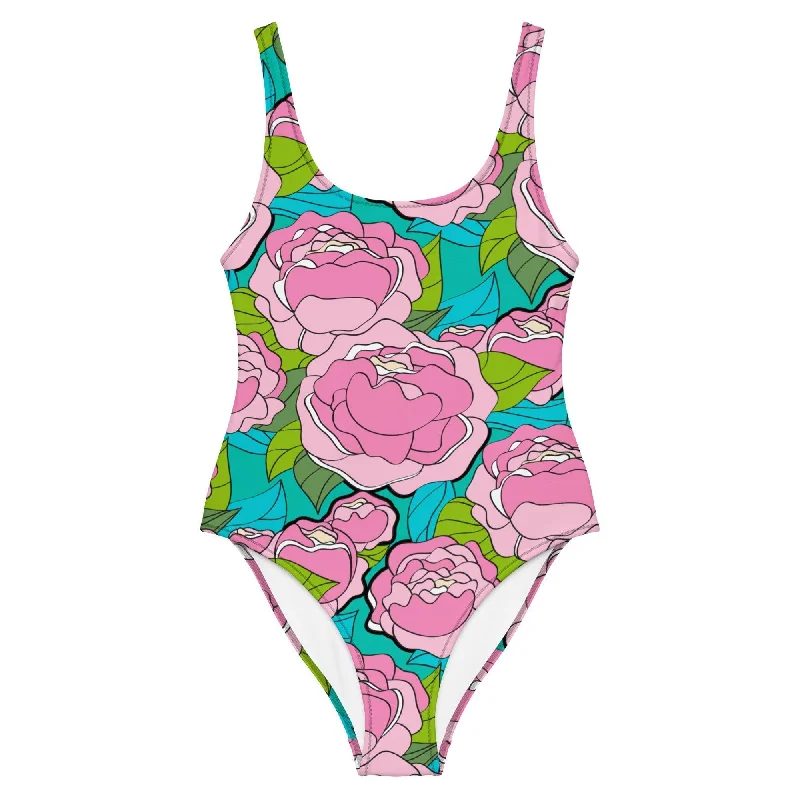 Bargain Prices BE MY ONLY pink turquoise - One-Piece Swimsuit