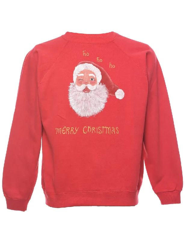 Discount Deals urban street coatSanta Claus Christmas Sweatshirt - L