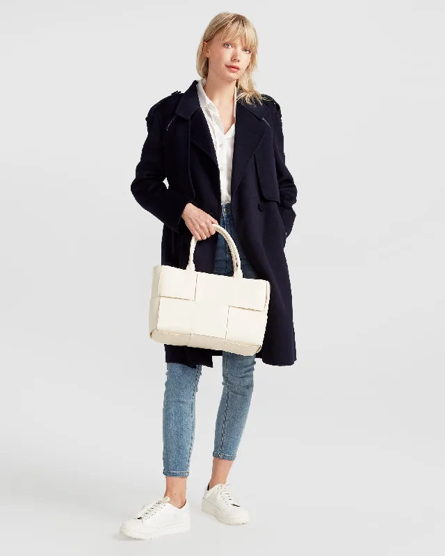 Best Seller stylish lightweight coatPalm City Wool Blend Coat - Navy