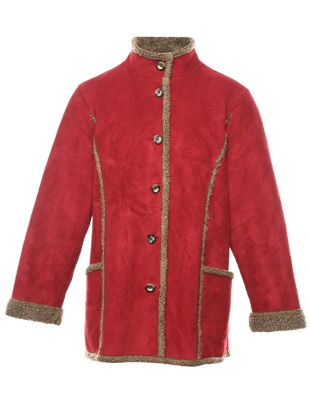Today’s Special tailored blazer coatL.L. Bean Maroon & Light Brown Shearling Lined Coat - L