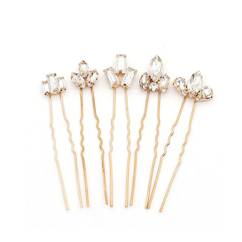 Blowout Deals printed dressprinted dressHairpin 5 sets Daily Hair pin  headwear accessories  566358087546