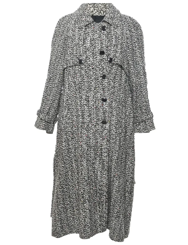 elegant coatSingle Breasted Wool Coat - L