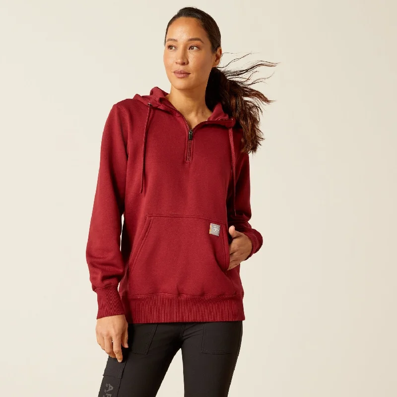 Savings Event windbreaker jacketAriat Women's Rebar Skill Set Half-Zip Hoodie